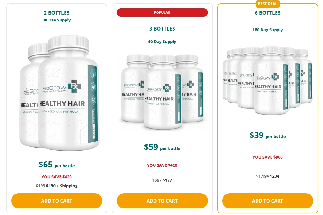 BioGrow order page